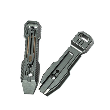 EDC Titanium Alloy Outdoor Portable Multifunctional Crowbar